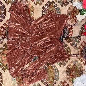 EXPRESS TOPS Women’s 2 PCS Rose Gold Camisole